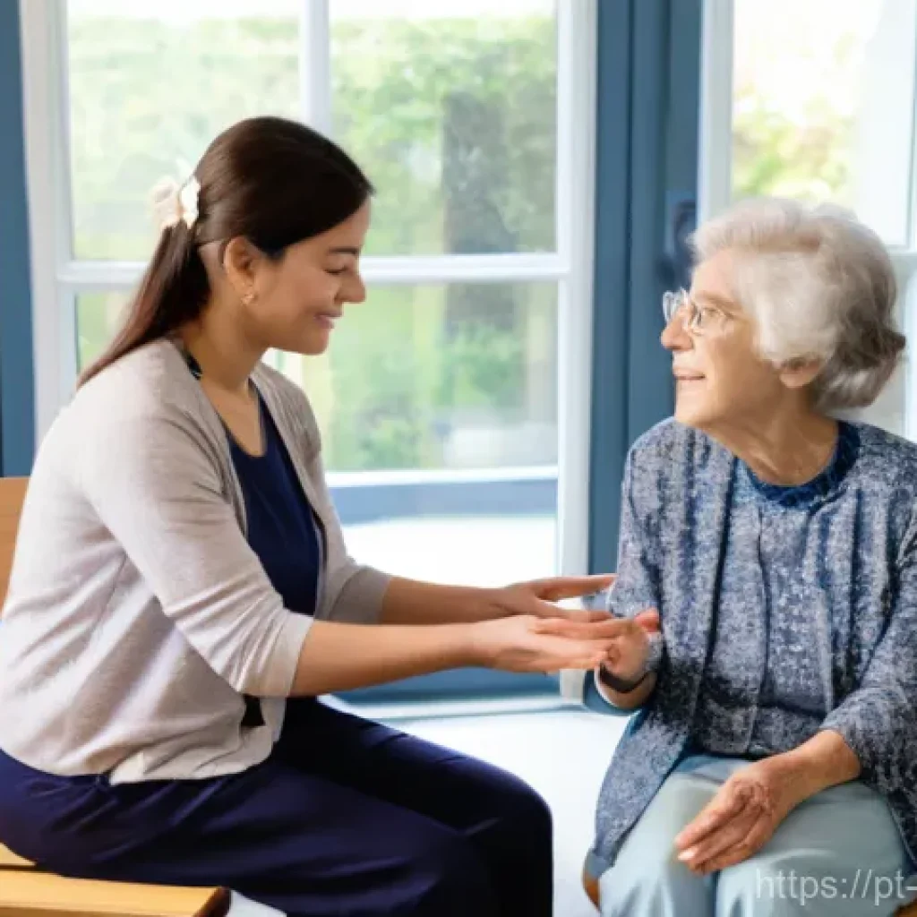 음악테라피사 직무 평가 - **Prompt:** A warm and empathetic female music therapist, in her late 30s with professional yet invi...