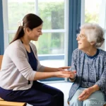 음악테라피사 직무 평가 - **Prompt:** A warm and empathetic female music therapist, in her late 30s with professional yet invi...